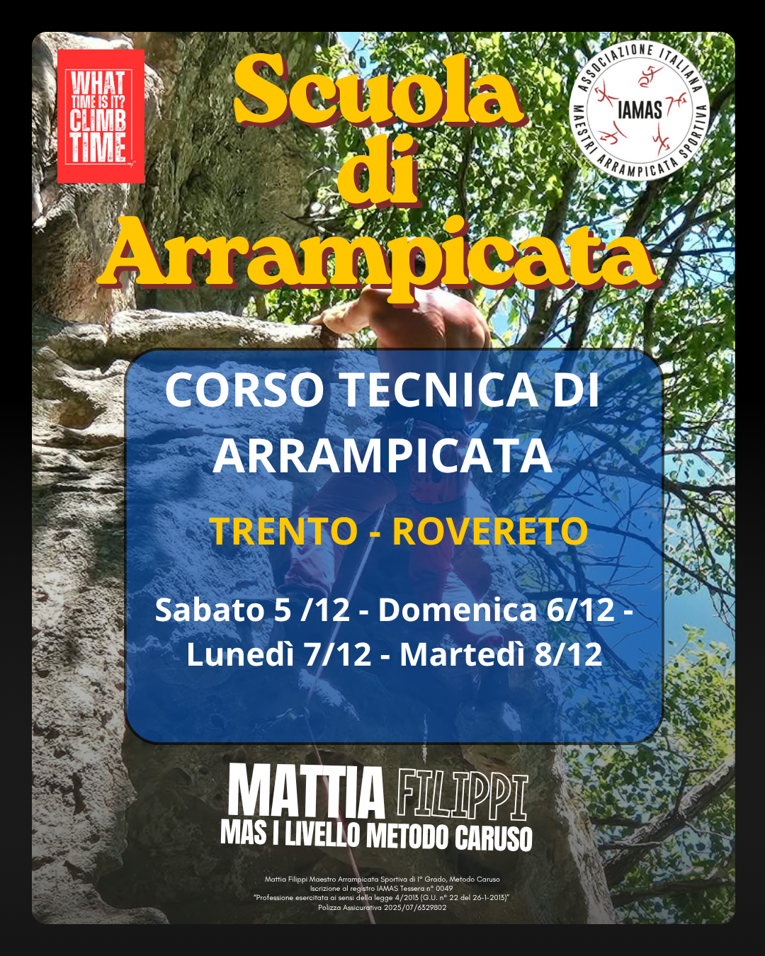 Corso Arrampicata Sportiva Metodo Caruso