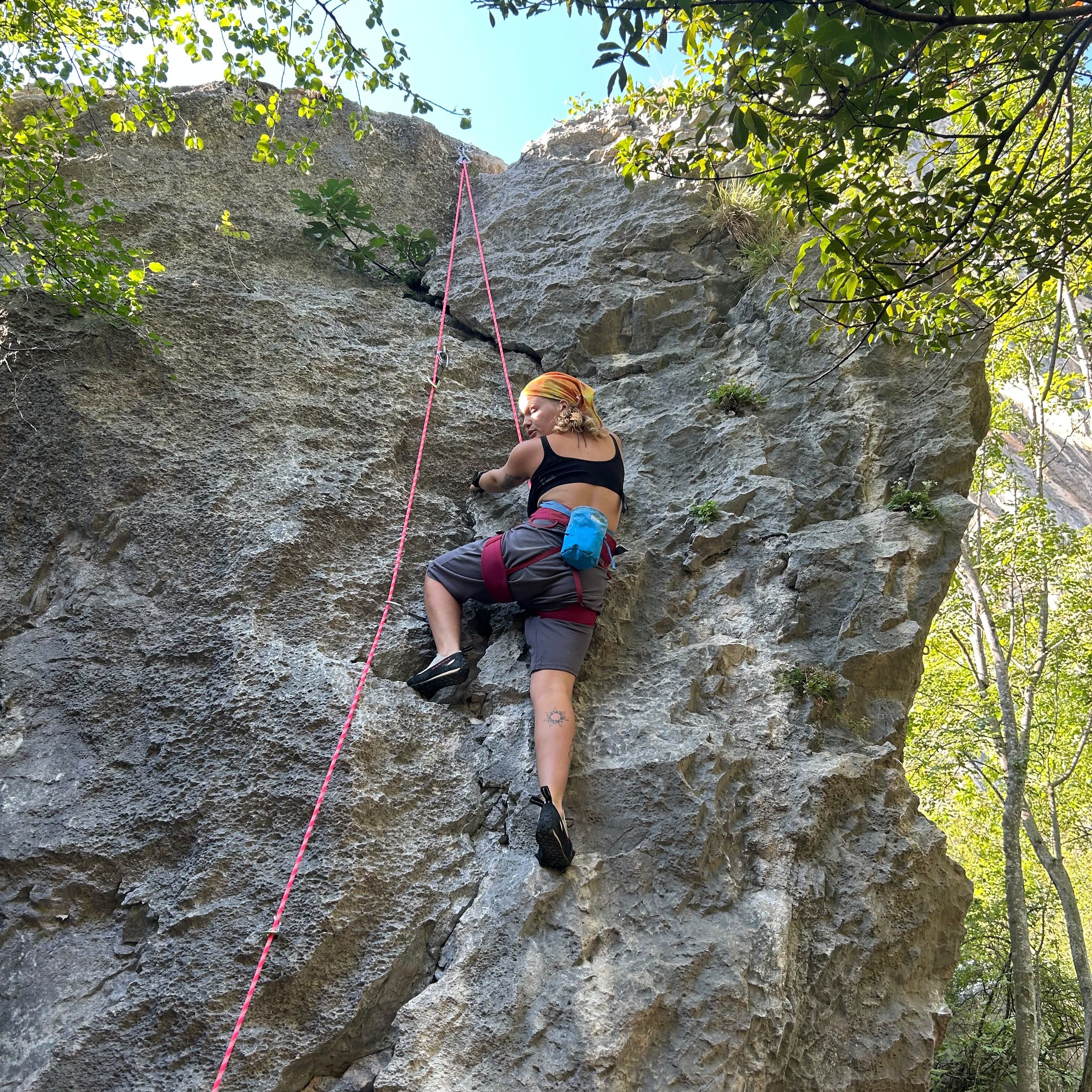 Climbing session